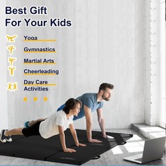 3’x6’x2 Thick Folding Gymnastics Exercise Mat Aerobics Stretching Yoga Mats