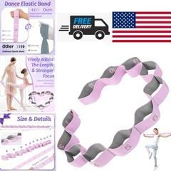 Stretching Strap with 11 Loops for Yoga Pilates Dance Flexibility Training