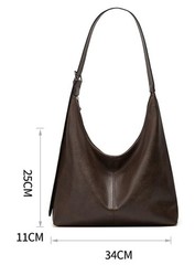 Slouchy Tote Bags for Women Retro Vegan Leather Shoulder Crossbody Bag Faux L…