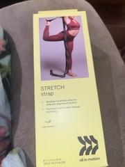 ALL IN MOTION STRETCH STRAP ALL IN MOTION YOGA ACCESSORY – BLACK/GRAY