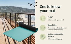 Laguna 5mm Yoga Mat – Fitness Mat for Women, Men & Children, Slip-Resistant and