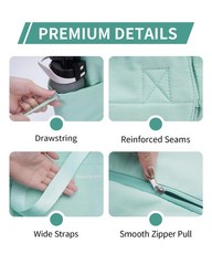 Yoga Mat Bag Tote Gym Women Men Waterproof Wet Pocket HookAndLoop Storage