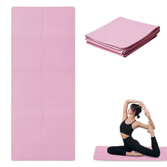 Pink Foldable Yoga Mat Eco Friendly EVA Folding Travel Fitness Exercise Mat 3/4/