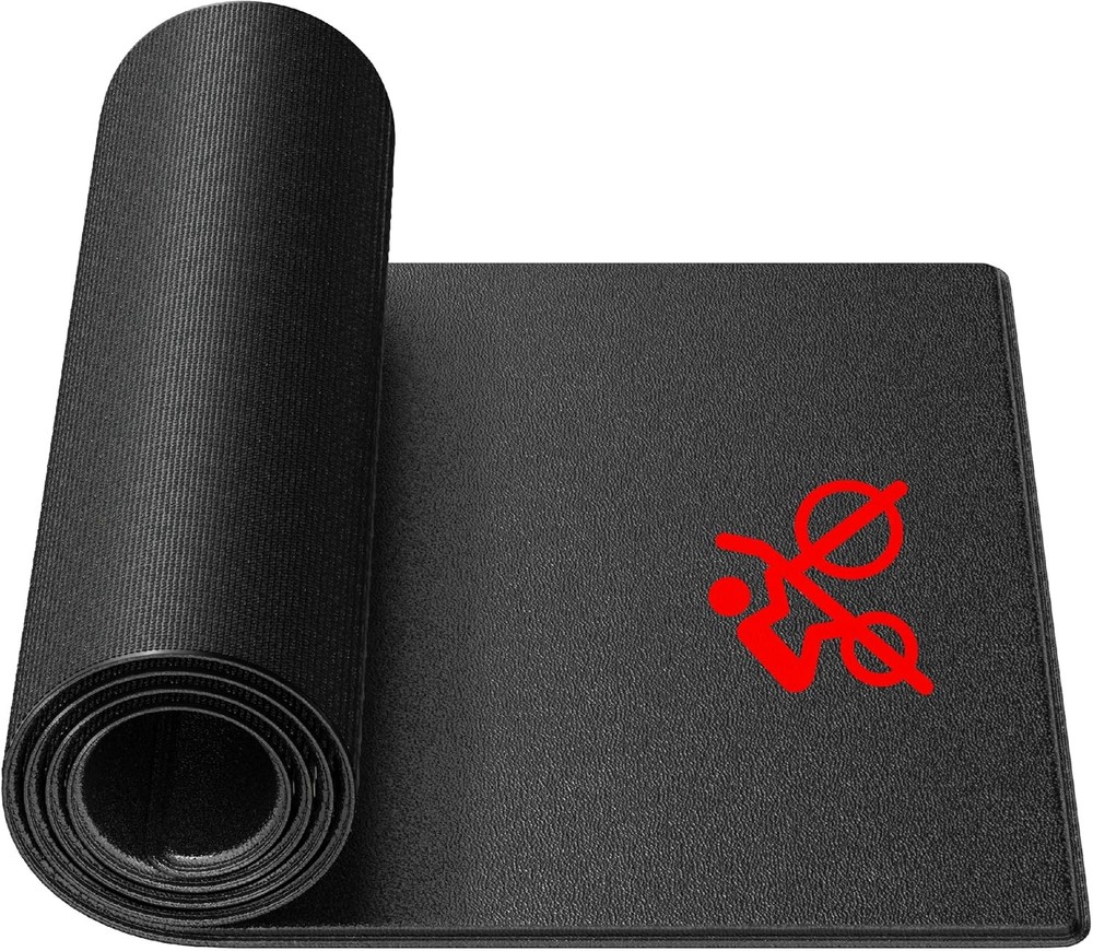 Bike Trainer Mat Compatible with Peloton Bike, for Treadmill & Row, THK 6mm,