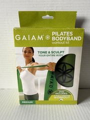 Gaiam Pilates Bodyband Workout Kit Medium with Full Length Workout DVD