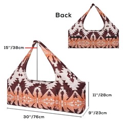 Yoga Mat Bag – Large Yoga Bag with Yoga Mat Strap, Zipper and Pockets – Yoga …