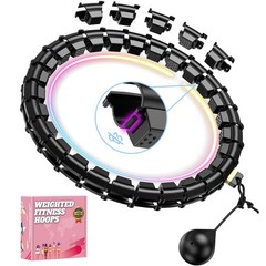Fit Hoop Weighted Hula Pilates Circles, 32 Detachable Parts,Weight Loss Fitne…