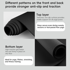 Extra Wide Yoga Mat 72″ X 32″, 6Mm Non Slip TPE Exercise Mat with Carrying Strap
