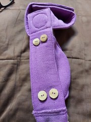 I Am Yoga Mat Carrier With A Pouch White/Purple