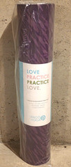 Pago Yoga Hybrid Performance Mat EGGPLANT 68×24 Non Slip Eco Friendly Latex Free