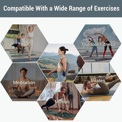Yoga Mat Foldable – Textured Non Slip Exercise Mat -Travel Lightweight Hot Yo…