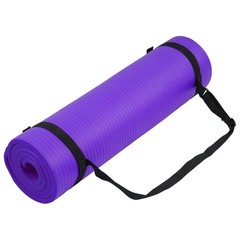 Fitvids 1/2-Inch Thick High Density Exercise Yoga Mat, Carrying Strap (Used)