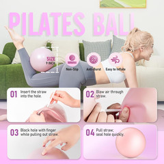 Pilates Ring Kit for Women, Pilates Equipment – 14.5″ Home Magic Circle Workout
