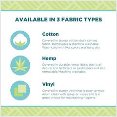 Natural Hemp Yoga Bolster – Studio Grade Soft Yet Firm Support with Cover