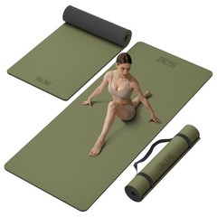 Yoga Mat Thick(10mm) Exercise Mat Non Slip Anti-tear,72″x35″ Extra Large Pila…