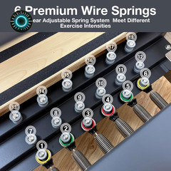 Pilates Reformer Wooden Pilates Reformer Machine with Springs Pilates Bed Streng