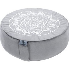 Meditation Cushion – Comfortable Floor Pillow – Traditional Tibetan Grey