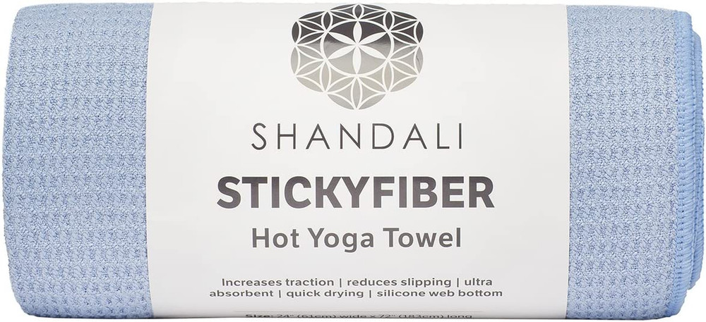 Hot Yoga Towel – Mat-Sized Microfiber – 24″ X 72″ – Exercise and Fitness Gear