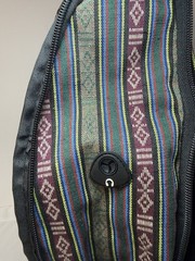 Urorae Yoga Mat Sling Backpack Bag Striped Multi-Color Crossbody Travel Pack