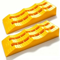Heavy-Duty 3-Step RV Levelling Ramps – Anti-Skid Camper Blocks – 2 Pack