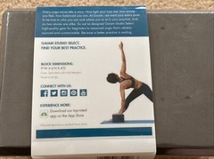 Gaiam Yoga Block ONLY, Block 9″L x 6″H x 4″D factory sealed (Ut) Medallion