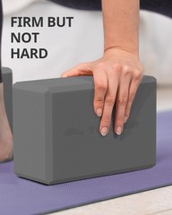 Yoga Blocks 2 Pack, Soft Non-Slip Foam Blocks with Beveled Edges for Alignmen…