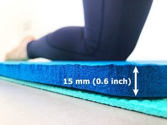 0.6 Inch Thick Yoga Knee Pad Pilates Cushion Support Elbows Forearms Fitness