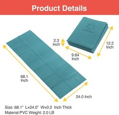 Compact & Tear-Resistant Yoga Mat – Ideal for Travel, Gym and Outdoor Use