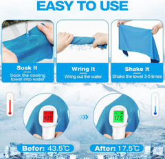 Cooling Towels Bulk 30 Pack Microfiber Sport Neck Face Towels for Yoga Running
