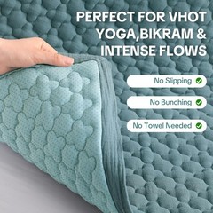 Cotton Yoga Mat, Non-Slip Breathable Yoga Rug for Man and Woman, Washable