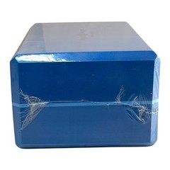 SEALED Hugger Mugger 4″ Foam Yoga Block Dark Blue Lightweight Support Prop NEW