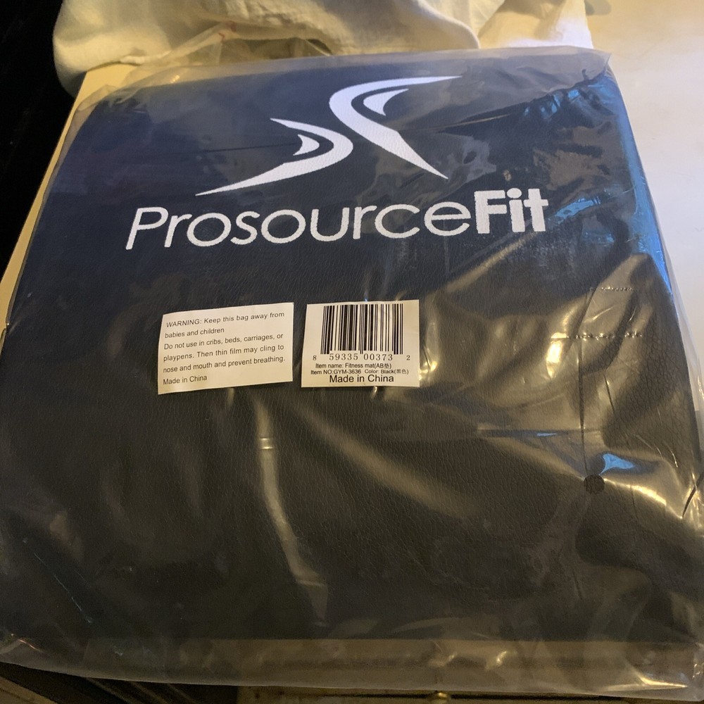 ProsourceFit Abdominal AB Mat 15” x 12” High Density 15 x 12 x 2.5″, Black