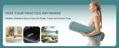 Cotton Yoga Mat, Non-Slip Breathable Yoga Rug for Man and Woman, Washable