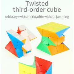 Ergonomic Twisting Cubes High Visibility Color Smooth Movement For Solving