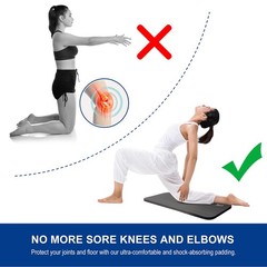 MRO Yoga Knee Pad Cushion –Premium Exercise – Eliminate Pain 1 PACK