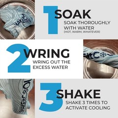 SHAKEitCOOL Large Cooling Shawl – Instant Heat Relief for Shawl, Retro Wave