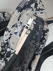 Lululemon The Yoga Bag O/S KRAA Kara Blossom – Black & Creme, Multi-Pocket, Rare