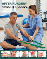 Sturdy Stretching Strap: Ideal for Knee Rehabilitation and Home Yoga Practice