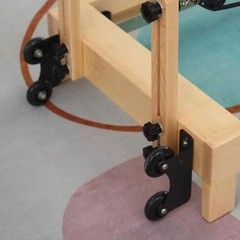 4 Pieces Pilates Reformer Wheel Repair Parts Smooth 2.76inch Pilates Core Bed