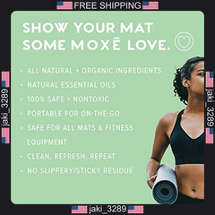 Moxe yoga mat cleaner 4oz rosemary lemon essential oils eco-friendly safe