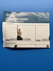 Gaiam Evolve Core Reformer Pilates Set w/ Exercise Guide, Green/Gray