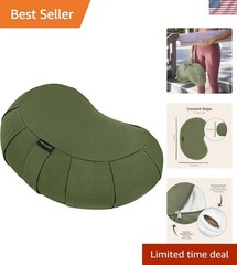 Sedona Zafu Meditation Cushion with Buckwheat Hull Fill – Adjustable Yoga & P…