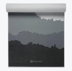 Gaiam Yoga Mat – Premium 6mm H2 Granite Mountains Print.