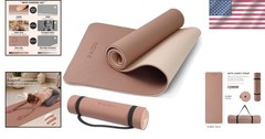 72″ x 24″ Comfort Yoga Mat with Double-Sided Non-Slip Surface – Perfect for All