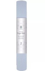 Gaiam Classic Yoga Mat 3MM Lakeside Light Grey Lightweight Portable Non-Slip