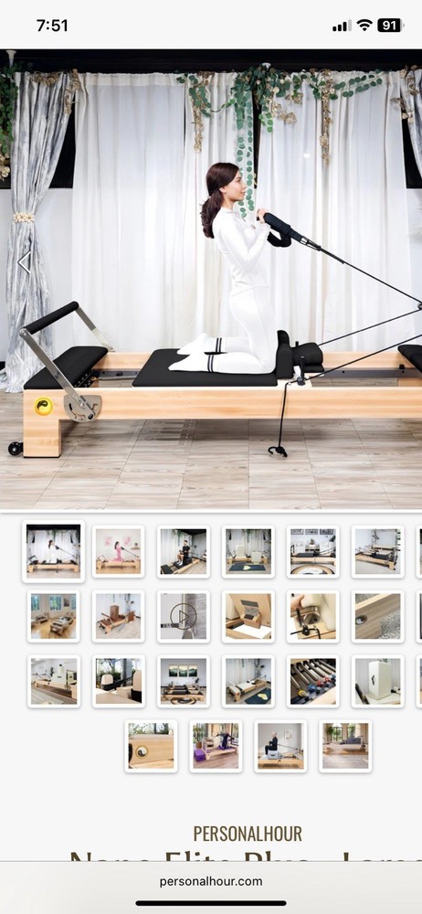 Personalhour Nano Elite Plus Large Pilates Reformer Wood/Metal Adjustable REF005