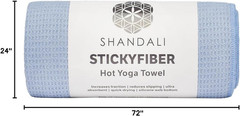 Hot Yoga Towel – Mat-Sized, Microfiber, Super Absorbent, Anti-Slip, Injury Free,