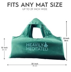 Yoga Bag, Balance, Exercise tote, large mat carrier with shoulder strap and i…