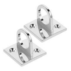 2pcs Ceiling Hooks: Pad Eye Plate U Hooks Heavy Duty Wall Mount Ring Marine