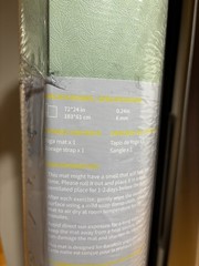 cambivo non slip yoga mat, 72×24 in, green and black, strap included